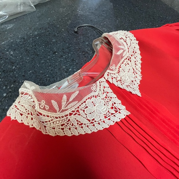 Ladies Laura and Jane Blouse size 8 Red - Picture 9 of 12